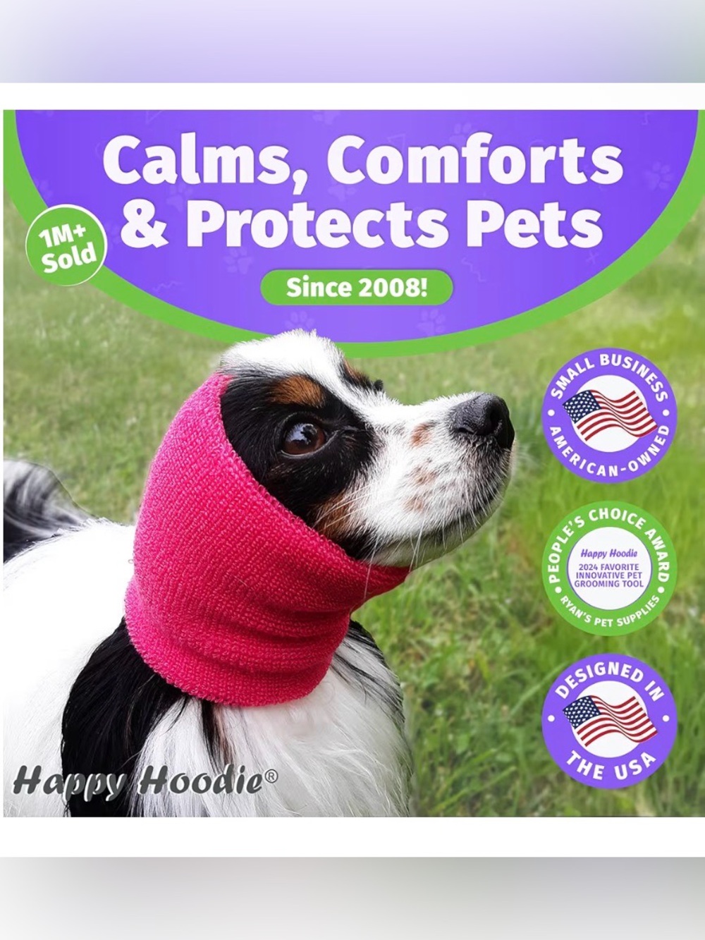 Happy Hoodie Pet Neck & Ear Warmer/Anti-Stress Muff